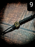 Paracord Lanyard with Solid Brass Oriental Lion Bead -Large