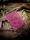 Viking Theme Leather 2 Pocket Credit Card Sleeve
