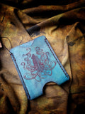 Giant Squid Leather Credit Card Sleeve