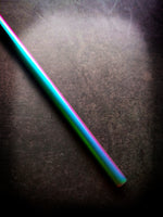 EDC Rainbow Anodized Titanium Straw