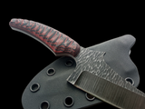 Knapped and Acid Washed Knife with Kydex Sheath