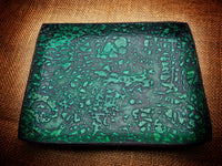 Abstract Pattern Leather Valet Tray -Large