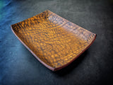 Distressed Leather Valet Tray -Small
