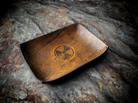 Nuclear Distressed Leather Valet Tray -Small