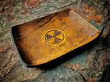 Nuclear Distressed Leather Valet Tray -Small