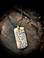 Dragon Engraved Bone Necklace Pendant