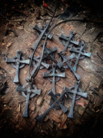 Steel / Iron Celtic Cross Blacksmith Pendant