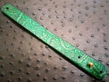 1" Mandala Stamped Leather Bracelet