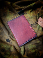 Distressed Leather 2 Pocket Credit Card Sleeve