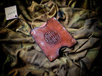 Celtic Knot Leather Credit Card Sleeve