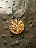 Vegvisir Viking Compass Leather Necklace
