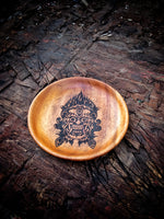 Bali Mask Acacia Wooden Valet Tray / Key Bowl