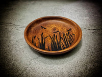 Cattails Acacia Wooden Valet Tray / Key Bowl