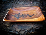 Dagger Acacia Wooden Valet Tray / Key Bowl